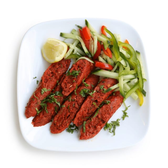 Lamb Seekh Kebab.